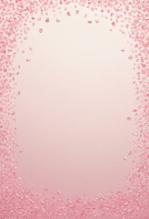 pink background with confetti and free space for text