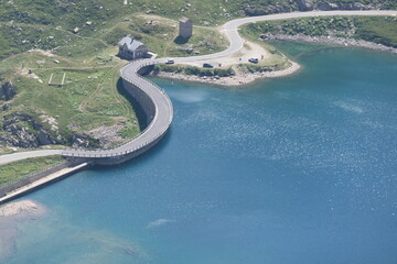 aerial view of the river