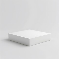 Fototapeta premium White Square Platform For Product Display
