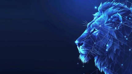 Abstract Lion Portrait