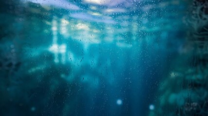 Naklejka premium a blue water background with bubbles