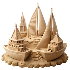 boats made by sand