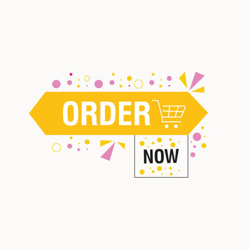 Order now banner and design templete .