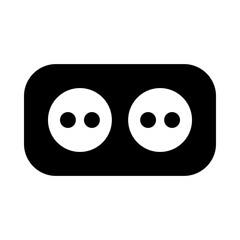 Fototapeta premium Power socket solid icon