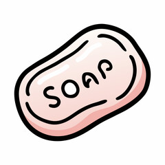 Soap Hand Drawn Doodle Icon on a isolated white background (1)