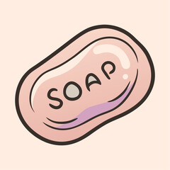 Soap Hand Drawn Doodle Icon on a isolated white background (5)