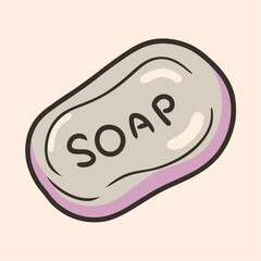 Soap Hand Drawn Doodle Icon on a isolated white background (6)