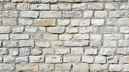 Fototapeta premium A rustic stone wall background with a faded, smooth area for text