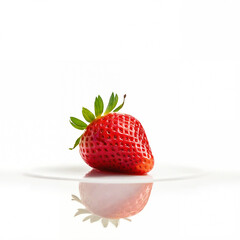 A vibrant and juicy strawberry, bursting with freshness and natural sweetness.