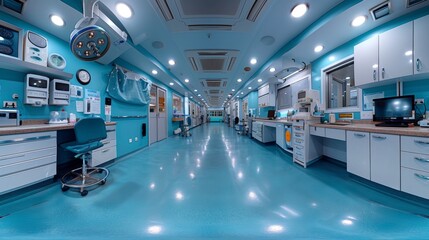 An immersive 360-degree panorama of vaccination, illustrating the process of immunization and the development of acquired immunity against