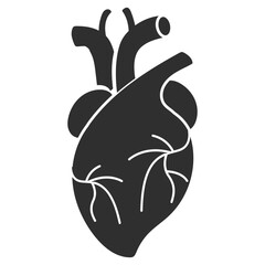 Cardiology Icon Design. Representing Heart. Cardiac Care. Cardiovascular. Health. Vector icon.