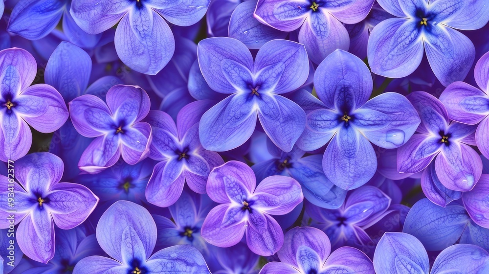 Sticker Lilac, with shiny petals