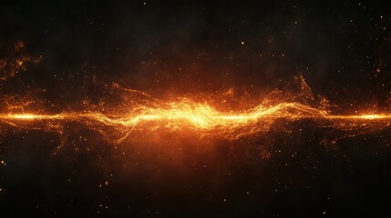 Obraz premium Translucent ember glowing softly with illuminated battery lines, centered in the image, creating an ethereal effect.