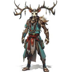 Fototapeta premium Anime Deer Warrior