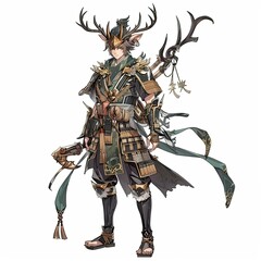 Anime Deer Warrior