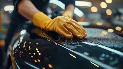 Mechanic using a wrench to adjust a part in an engine, showcasing detailed mechanical work.
