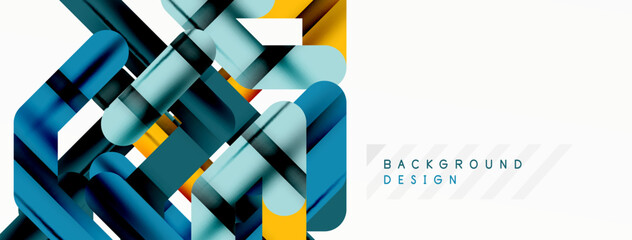 Abstract background - colorful lines composition. Technology or business digital template