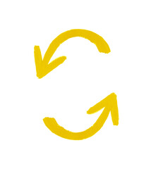 Naklejka premium Watercolor recycling sign isolated on white background.