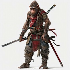 Obraz premium Anime Monkey Warrior