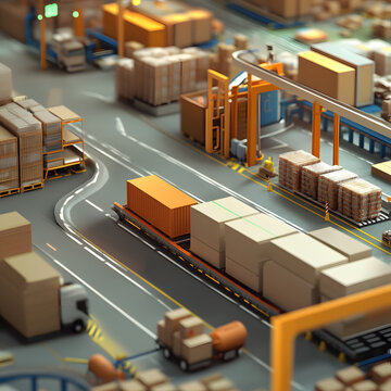 Logistics and Supply Chain 3D Animated Industrial Workflows offers detailed and engaging look at the intricate processes that keep global trade moving. Through dynamic 3D animations,viewers can follow