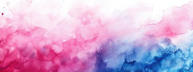 Fototapeta premium Vibrant Watercolor Print Trendy Cool Background Bright White Base Artistic Brush Setting Cool Tones Dyed Patterns Decorative Atmosphere