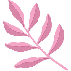 Pink leaf