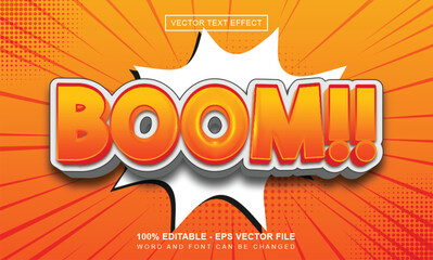3D Boom Comic Text Effect