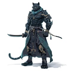 Obraz premium Anime Panther Warrior 