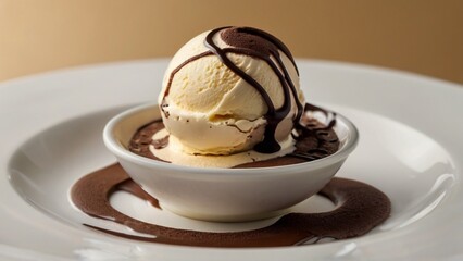 Chocolate and vanilla Ice Cream