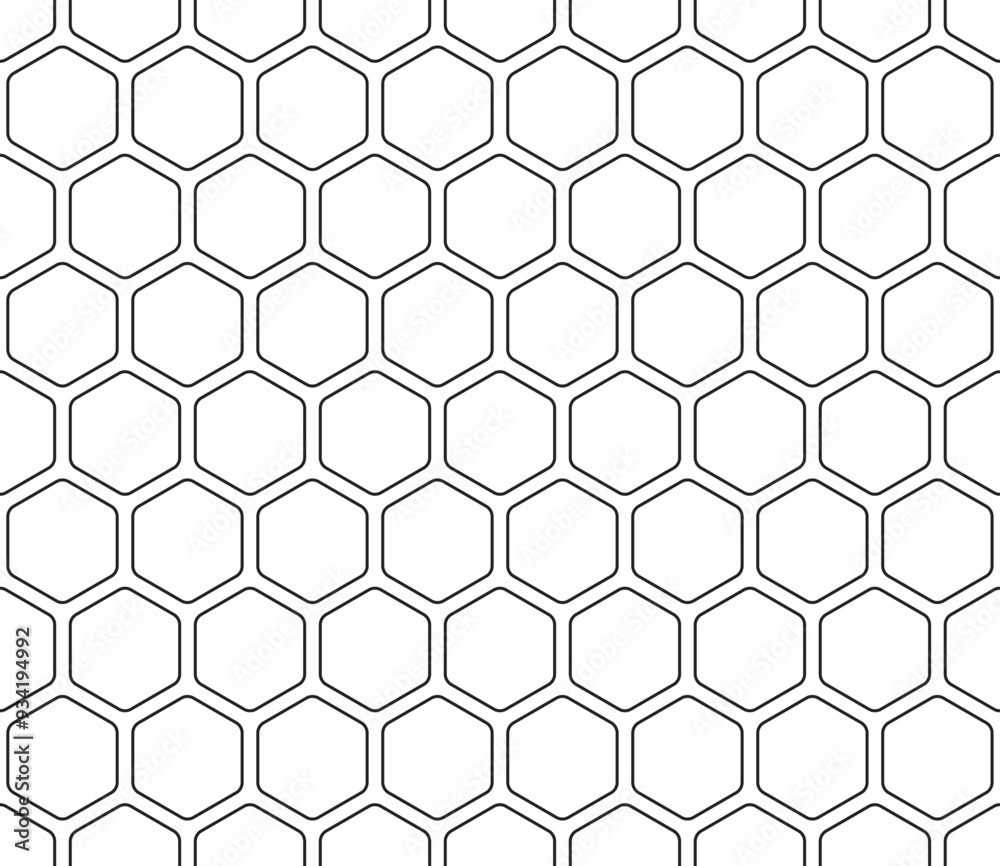 Poster abstract background with geometric mosaic shapes. rounded hexagons mosaic pattern. hexagonal cells. 
