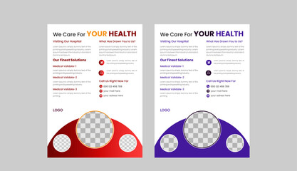 Professional medical flyer design.