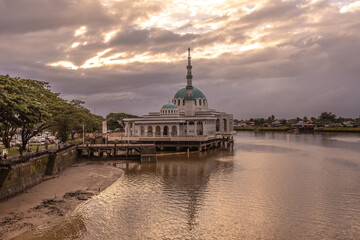 Masjid India Kuching or Floating Mosque in Kuching Sarawak Malaysia