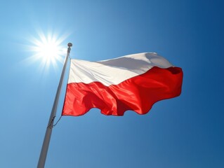 Polska flaga z okazji Święta Niepodległości