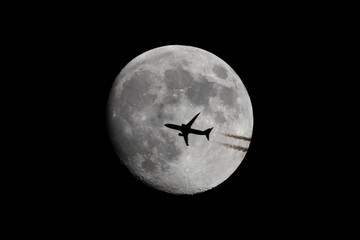 The beauty of the moon in the night.