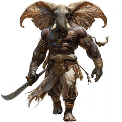Anime Elephant Warrior