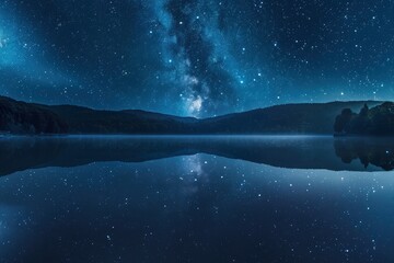 Starlit Reflections: Panoramic Mirror of the Cosmos