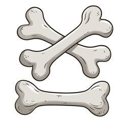 Cute broken bone illustration, depicting a fractured bone with a splint, representing a dog's injury. Perfect for T-shirt designs and other uses related to pet safety and health awareness.
