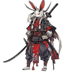 Fototapeta premium Anime Rabbit Warrior
