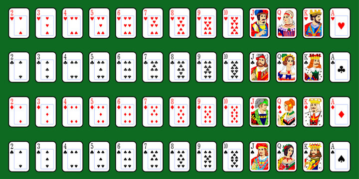 Playing Cards full deck vector