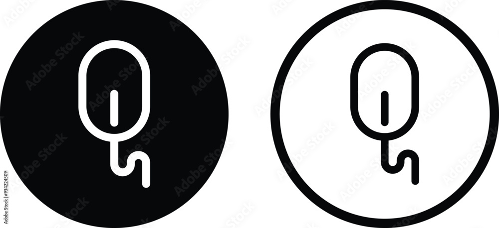 Poster mouse icon set in two styles . pointer icon vector . click icon