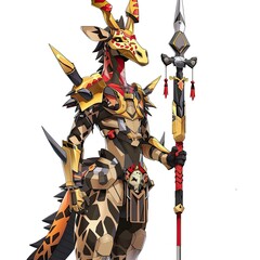 Anime Giraffe Warrior