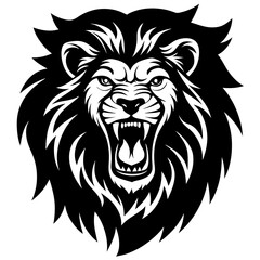 lion vector art ullustration