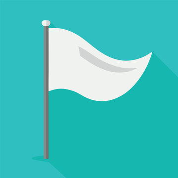 recommend clip art: White Flag Waving Vector Illustration