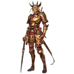Obraz premium Anime Giraffe Warrior