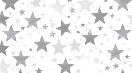 White Stars on White Background, Abstract Image, Texture, Pattern, Wallpaper, Cover and Screen of Smartphone, Cell Phone, Computer, Laptop, 9:16 and 16:9 Format