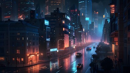 Obraz premium city lights