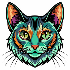 vector illustration of a cat