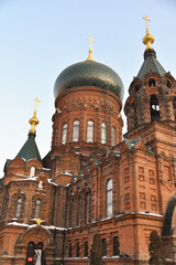 The Russian Orthodox Saint Sophia Cathedral in central Harbin, China