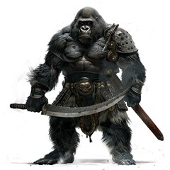 Fototapeta premium Anime Gorilla Warrior