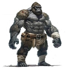 Fototapeta premium Anime Gorilla Warrior
